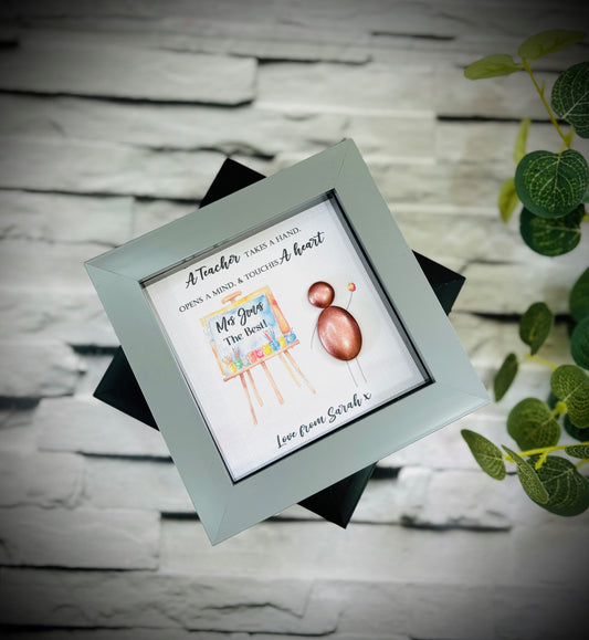 Personalised Teacher Pebble Picture
