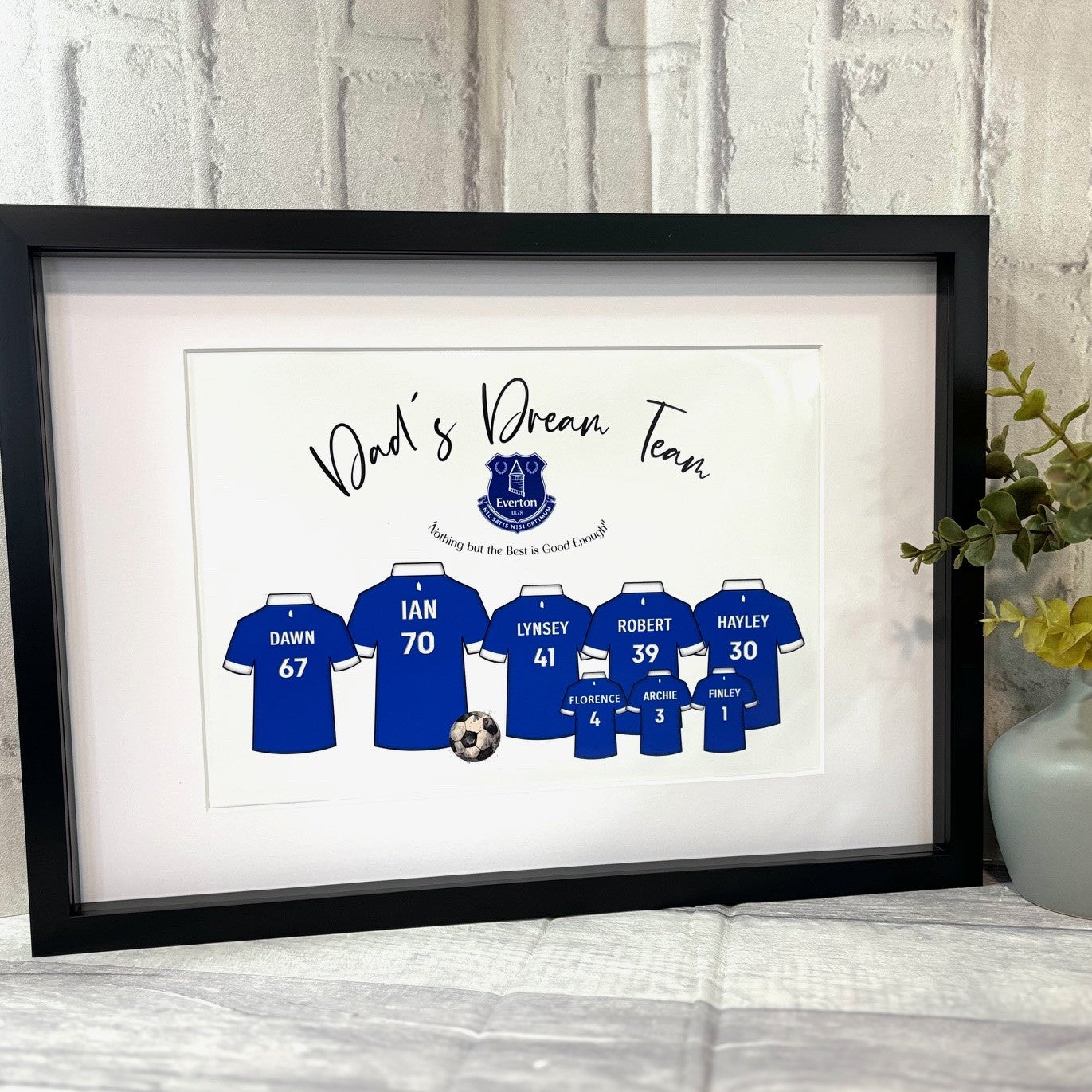 Personalised Football Shirt Print